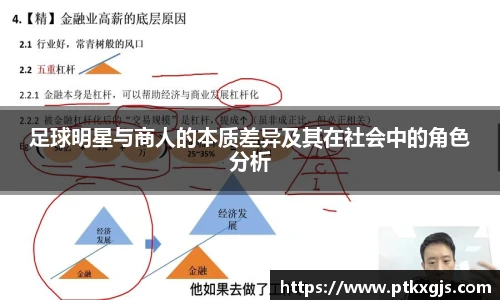 足球明星与商人的本质差异及其在社会中的角色分析